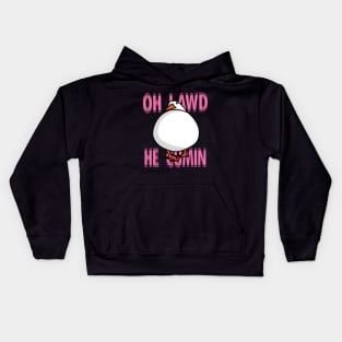 Oh Lawd He Comin Duck Kids Hoodie